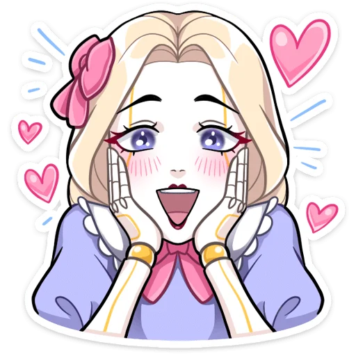 🥰 Стикер «Кукла Алиса» для Telegram