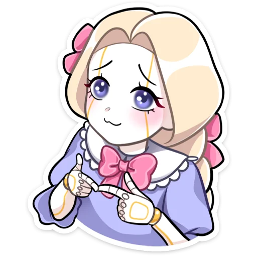 🥺 Стикер «Кукла Алиса» для Telegram