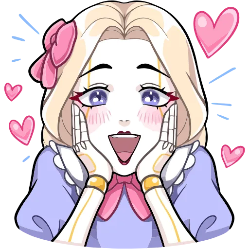 😍 Эмодзи «Кукла Алиса» для Telegram
