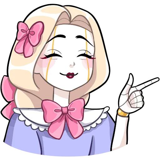 👍 Эмодзи «Кукла Алиса» для Telegram
