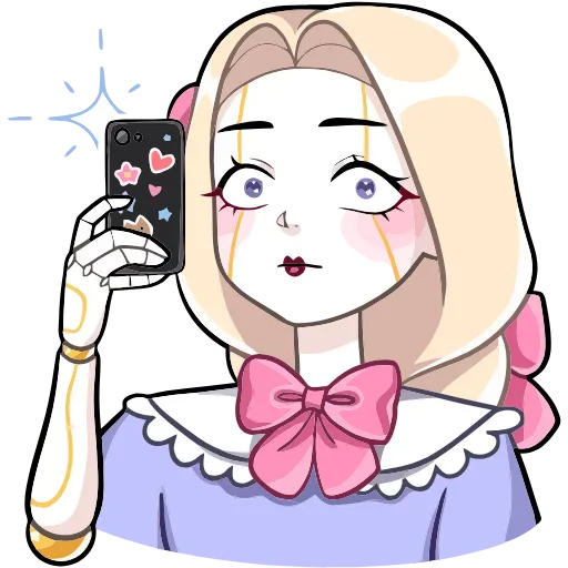 📷 Эмодзи «Кукла Алиса» для Telegram