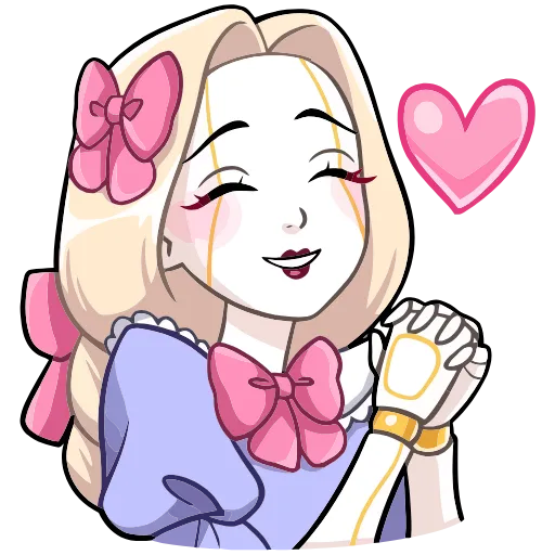 ❤️ Эмодзи «Кукла Алиса» для Telegram