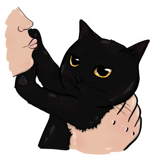 🐈‍⬛ Стикер «Alister the cat» для Telegram