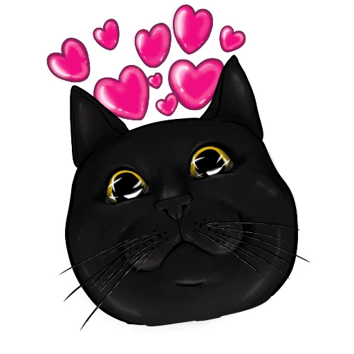 🐈‍⬛ Стикер «Alister the cat» для Telegram