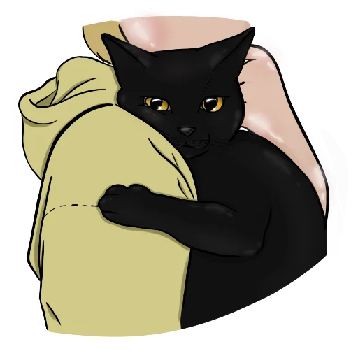 🐈‍⬛ Стикер «Alister the cat» для Telegram