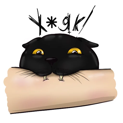 Стикерпак Alister the cat для Telegram