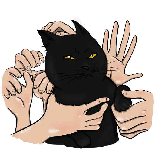 😤 Стикер «Alister the cat» для Telegram