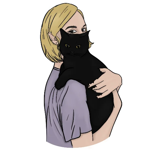 🐈‍⬛ Стикер «Alister the cat» для Telegram