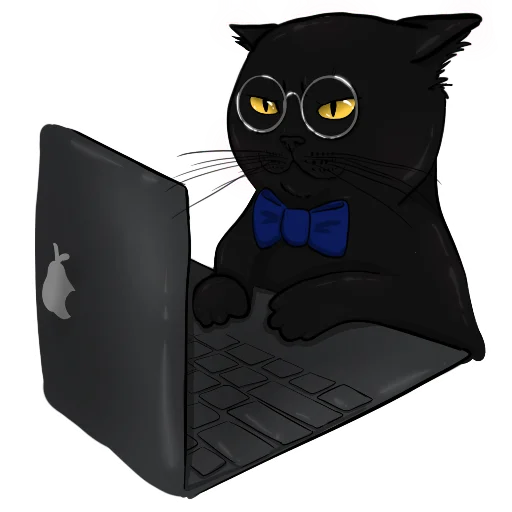 🐈‍⬛ Стикер «Alister the cat» для Telegram