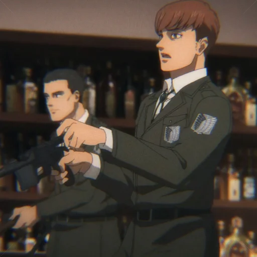 😕 Стикер «Floch Forster Attack on Titan» для Telegram