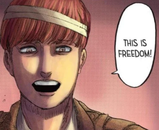 😀 Стикер «Floch Forster Attack on Titan» для Telegram