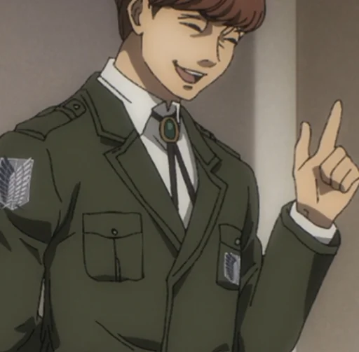 👆 Стикер «Floch Forster Attack on Titan» для Telegram