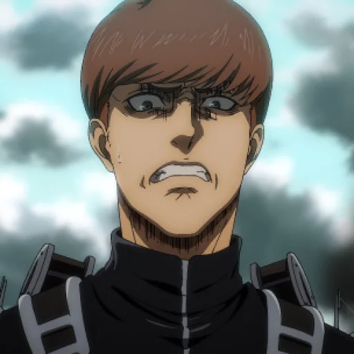😖 Стикер «Floch Forster Attack on Titan» для Telegram