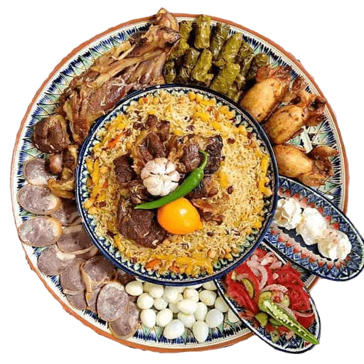 🍚 Стикер «Сообщество Любителей Плова Вкусного плова ВСЕМ НАМ» для Telegram