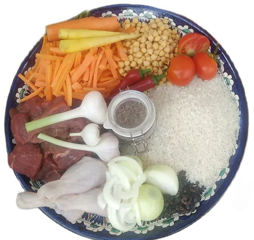 🍗 Стикер «Сообщество Любителей Плова Вкусного плова ВСЕМ НАМ» для Telegram