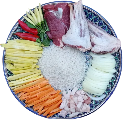 🍗 Стикер «Сообщество Любителей Плова Вкусного плова ВСЕМ НАМ» для Telegram