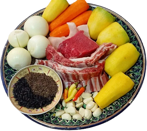 🥕 Стикер «Сообщество Любителей Плова Вкусного плова ВСЕМ НАМ» для Telegram