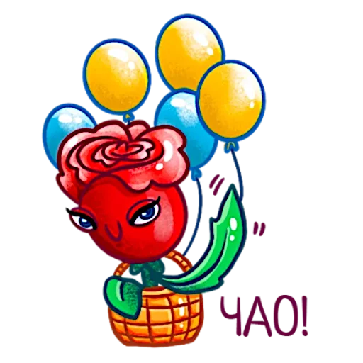 👋 Стикер «Аллая роза» для Telegram