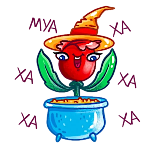 🧙 Стикер «Аллая роза» для Telegram