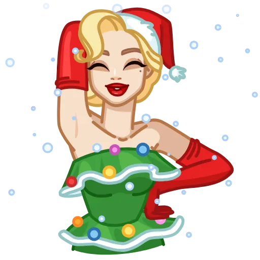 🎄 Стикер «Beautiful» для Telegram