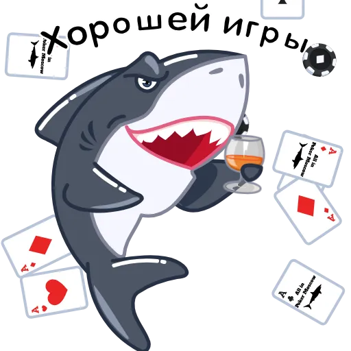 🍷 Стикер «Allin Poker Moscow» для Telegram