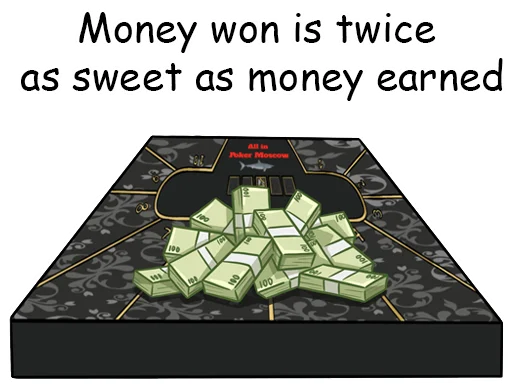 💰 Стикер «AllinPokerMoscow» для Telegram