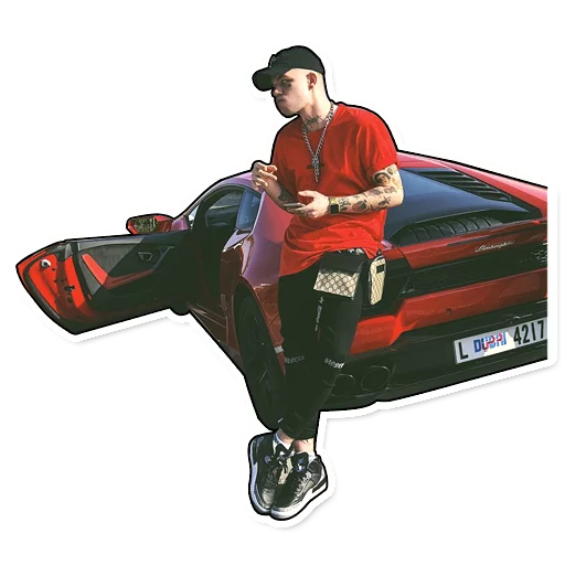 🚘 Стикер «Элджей» для Telegram