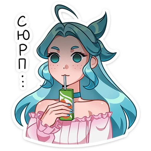 🥤 Стикер «Альма» для Telegram