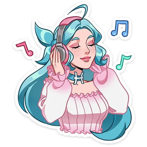 🎧 Стикер «Альма» для Telegram