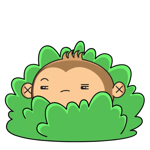 Стикер 5 Aloe Monkey