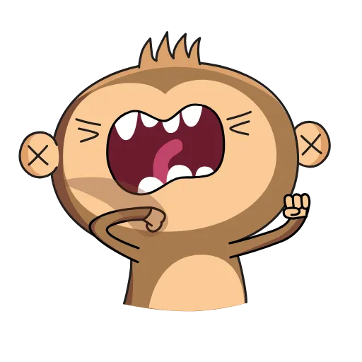 Стикер 3 Aloe Monkey