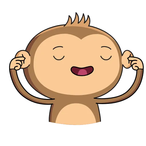 Стикер 11 Aloe Monkey