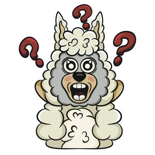 😳 Стикер «Альпака Флаффи» для Telegram