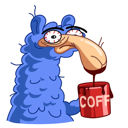 ☕️ Стикер «ALPACADABRAZ» для Telegram