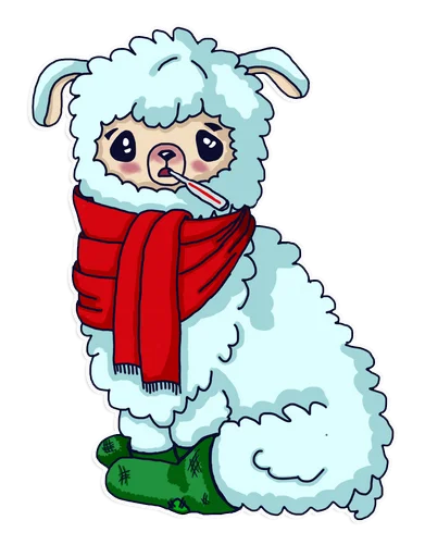 😷 Стикер «Alpaka Florentina» для Telegram