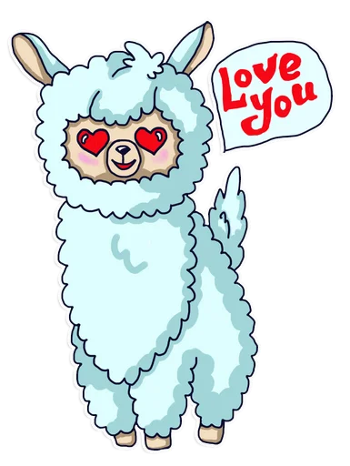 ❤️ Стикер «Alpaka Florentina» для Telegram