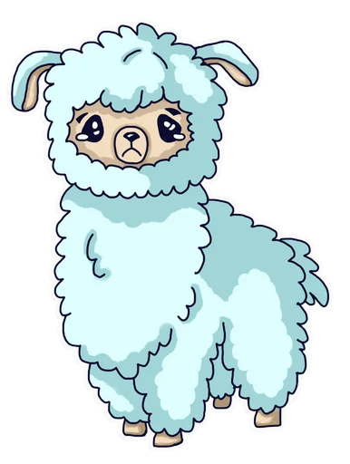 😥 Стикер «Alpaka Florentina» для Telegram