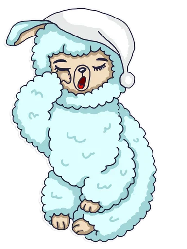 😴 Стикер «Alpaka Florentina» для Telegram