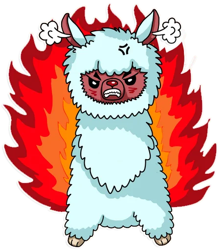 😡 Стикер «Alpaka Florentina» для Telegram