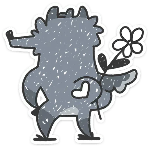 🌷 Стикер «Альфа самец» для Telegram