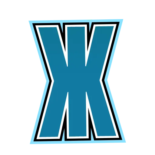 Стикер 8 Alphabet blue