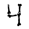 Стикер 25 bones