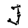 Стикер 45 bones