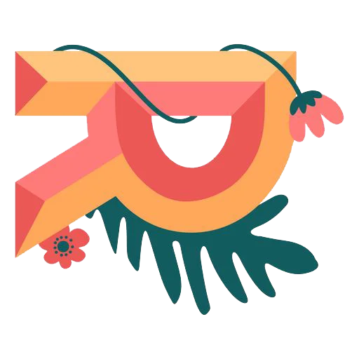 🔤 Стикер «Nature Alphabet» для Telegram