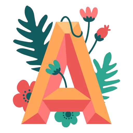 Стикерпак Nature Alphabet для Telegram