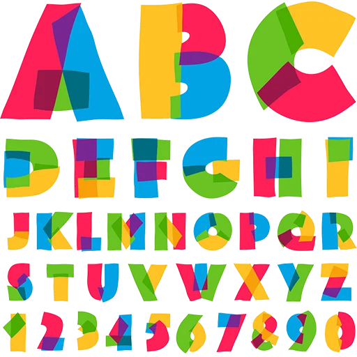 Стикерпак Alphabet Numbers для Telegram