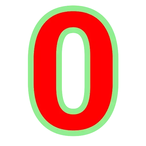 0️⃣ Стикер «Alphabet Numbers» для Telegram