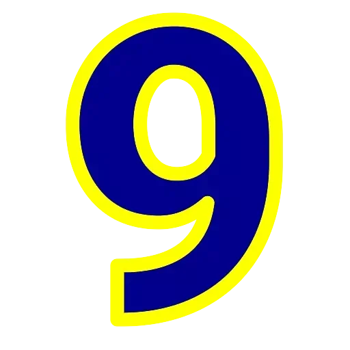 9️⃣ Стикер «Alphabet Numbers» для Telegram