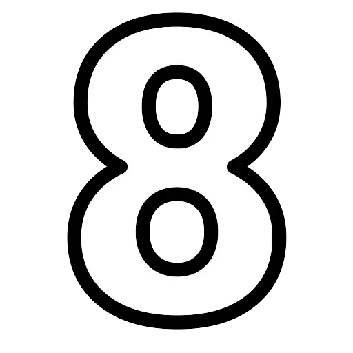 8️⃣ Стикер «Alphabet Numbers» для Telegram