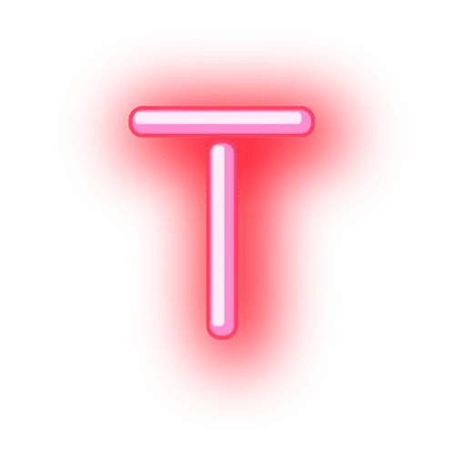 🖊 Стикер «Alphabets Neon» для Telegram